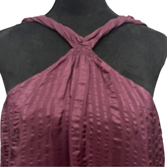 Frame Draped Silk Halter Top - Picture 4 of 6